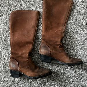 Born tall leather boot